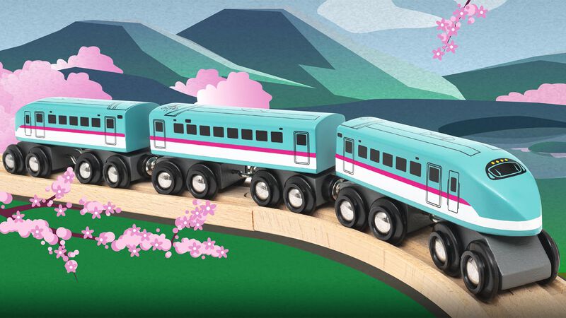 Tren De Madera Brio 36086 Shinkansen Hayabusa image number null