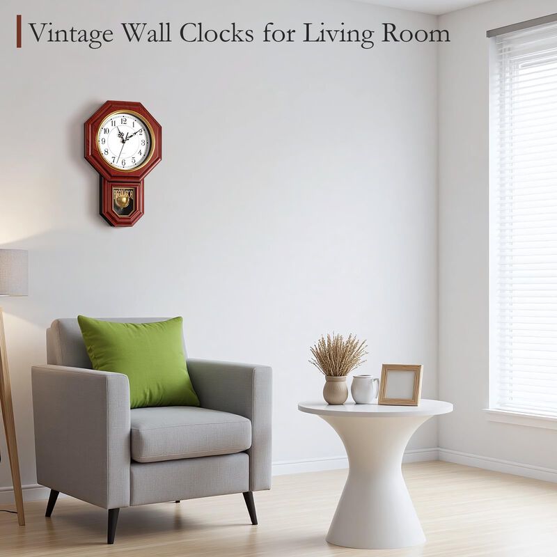Reloj De Pared Kaneodot Regulador Con P&eacute;ndulo I... image number null