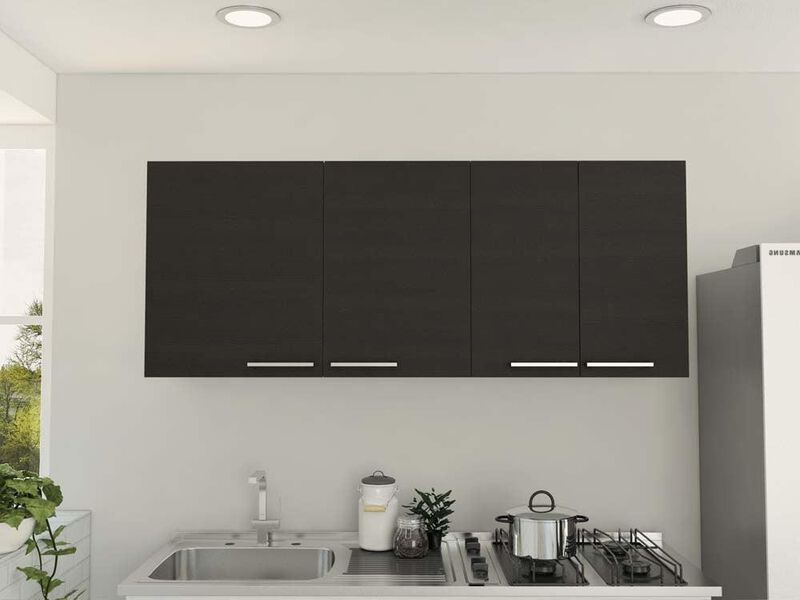 Gabinete Superior Ursa color Blanco y Wengue Vi... image number null