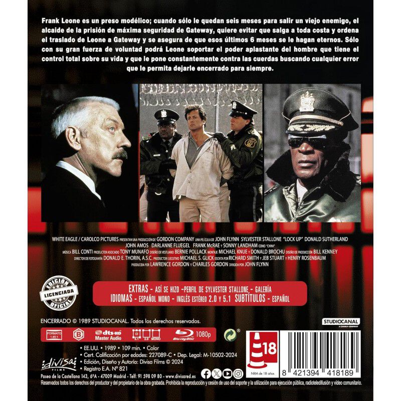 Encerrado (Lock Up) (Blu-ray) image number null
