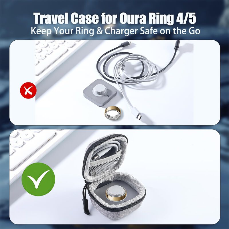 Funda Babeezy para Oura Ring Gen 4/5 Gris Viaje image number null