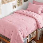 Juego De Edred&oacute;n Himeet Twin De 5 Piezas, Color Rosa, Acolchado
