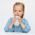 Ezpz Vaso Con Popote Happy Plata