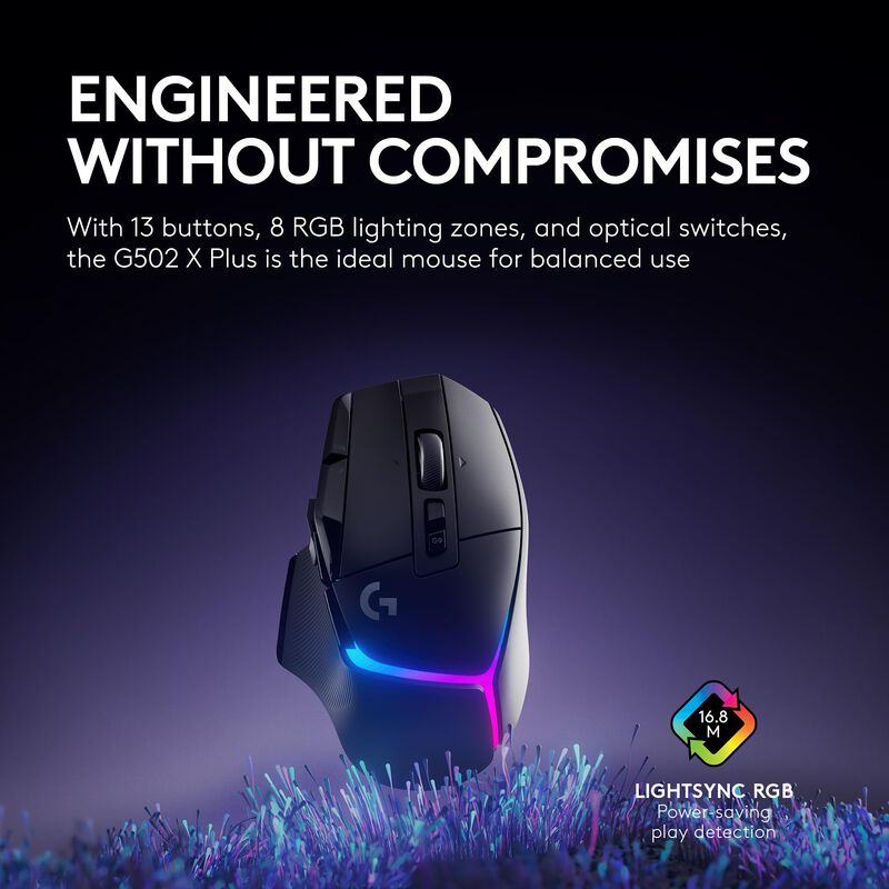 Rat&oacute;n Logitech G502 X Plus Lightspeed Inal&aacute;mbri... image number null