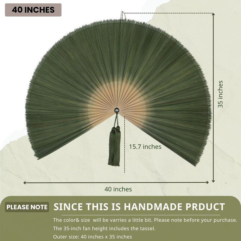 Abanico De Pared Chumdecor 102 cm Verde Musgo O... image number null