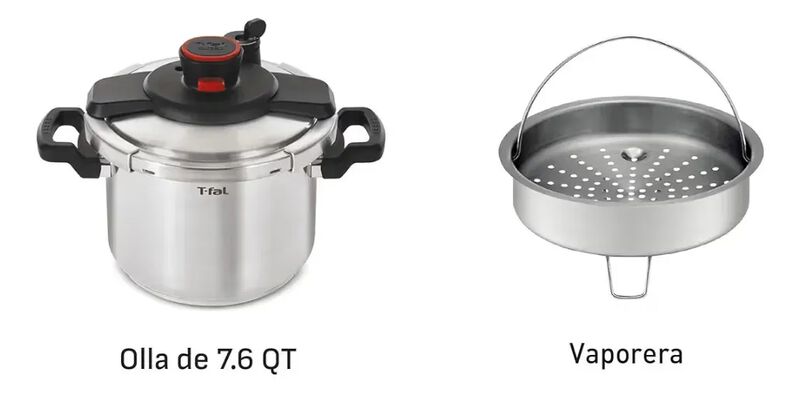 Olla Express T-fal Clipso 7.6l Acero Inoxidable image number null