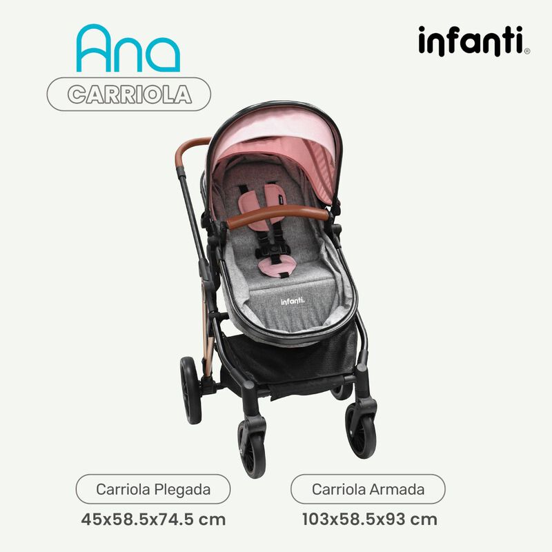 Carriola Con Portabebé  Ana Plegado Compacto image number null