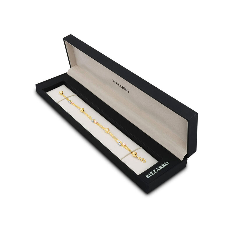 Pulsera De Oro 14k En 4 Colores (amarillo, Blan... image number null