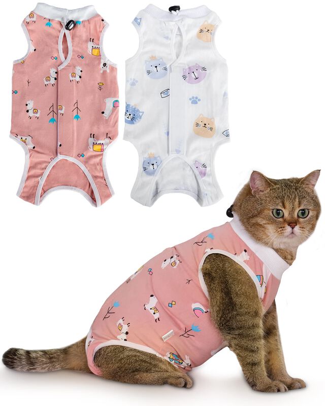 Traje De Recuperaci&oacute;n Para Gatos Anwa, Paquete ... image number null