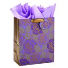 Bolsa De Regalo Hallmark 33 cm Con Flores Y Acentos Dorados