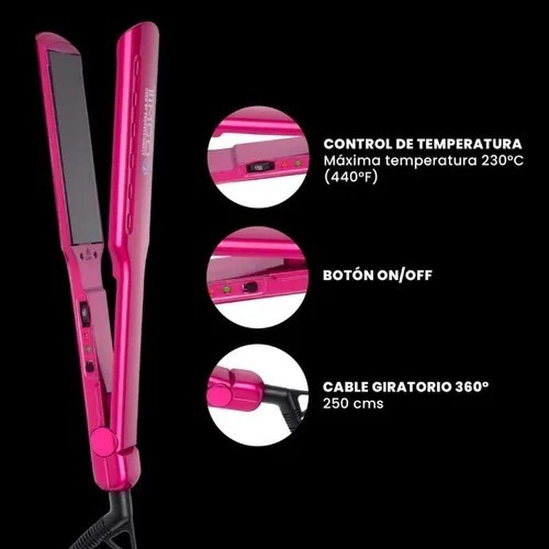 Plancha Para Cabello Húmedo Y Seco Timco® Con P... image number null