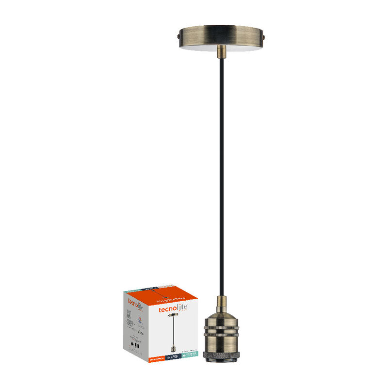 Socket Colgante Decorativo Base E27 Cable 1.5 M... image number null