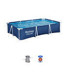 Alberca R&iacute;gida Estructural Bomba Filtro Rect 3x2.01x66cm Bestway