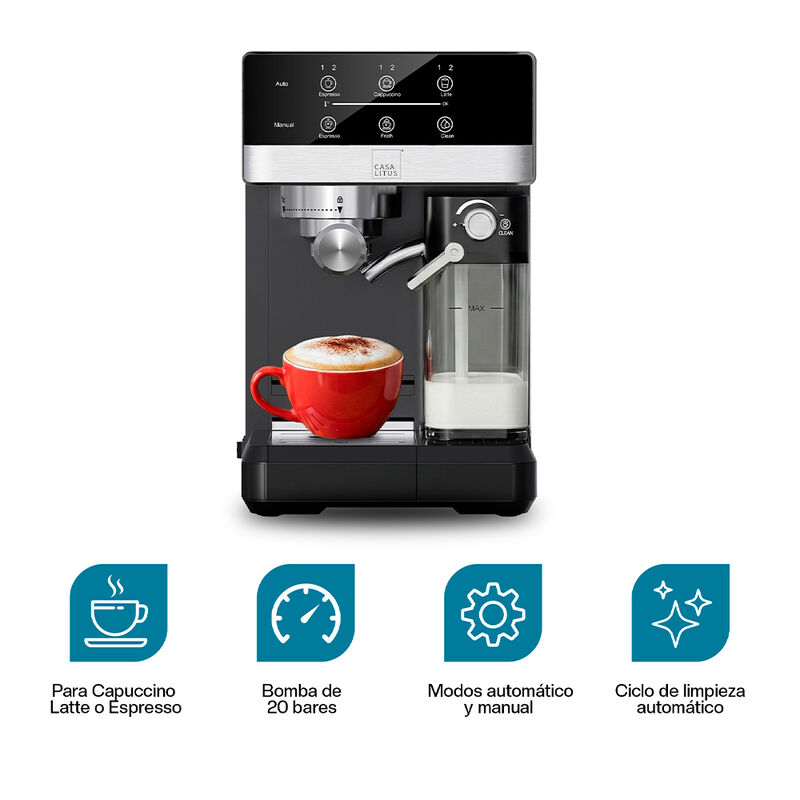 Cafetera para Espresso Capuchino Latte Automati... image number null