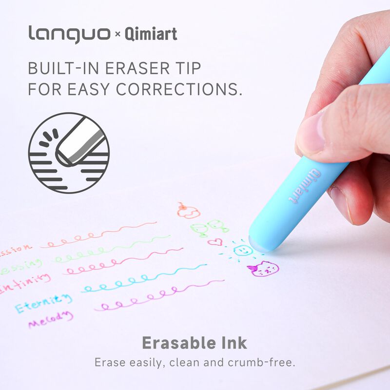 Bol&iacute;grafos De Gel Borrables Qimiart 0.6 mm Punt... image number null