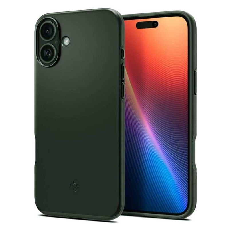 Funda Spigen Thin Fit Mag Para Iphone 16 Verde image number null