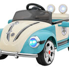 Carro Montable Tipo Vochito Electrico Musica Usb Y Control Azul Little Monkey