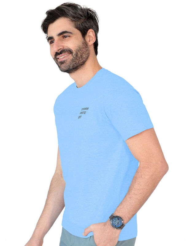 Playera Caballero Basica Premium Estampado Azul... image number null