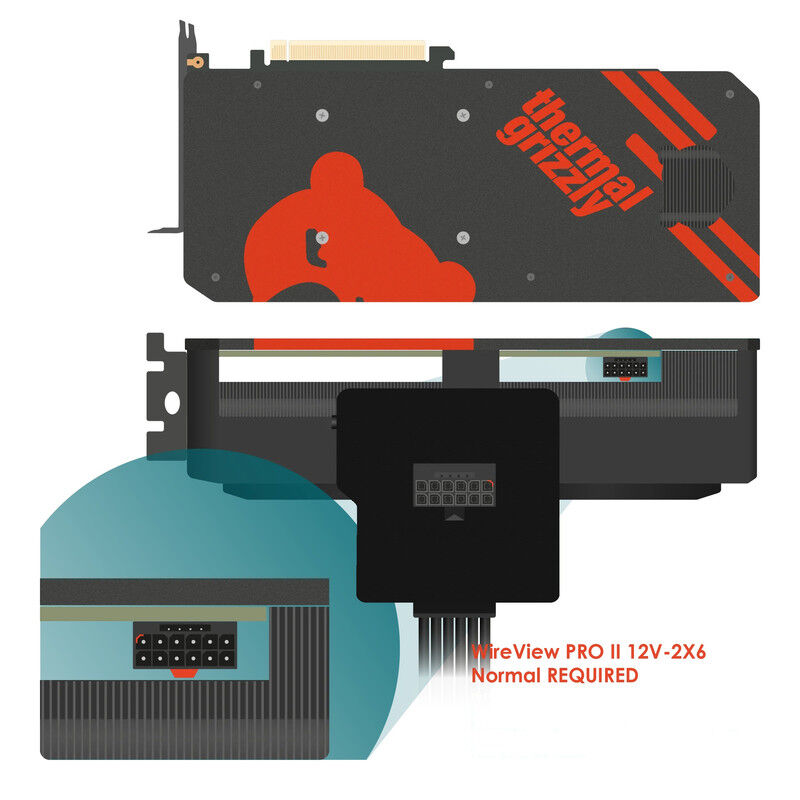 Thermal Grizzly Wireview Pro Ii 12v-2x6 Normal ... image number null