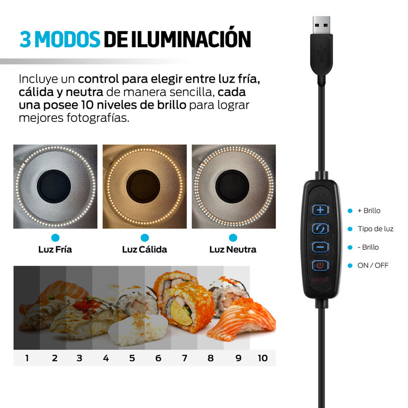 Caja de Luz para Fotografía Profesional con Aro... image number null