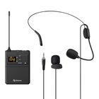 Micr&oacute;fono inal&aacute;mbrico UHF de solapa o nuca para MIC-8020 y MIC-8040, hasta 90 m de alcance