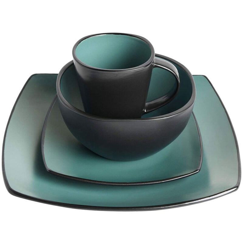 Vajilla Moderna Jade/Negro para 8 Personas 32pz... image number null