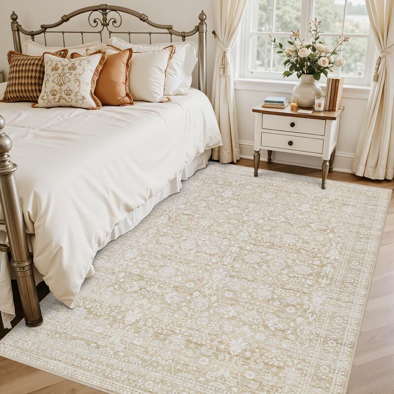 Alfombra Luxturiy 183 cm &times; 183 cm Lavable Beige image number null