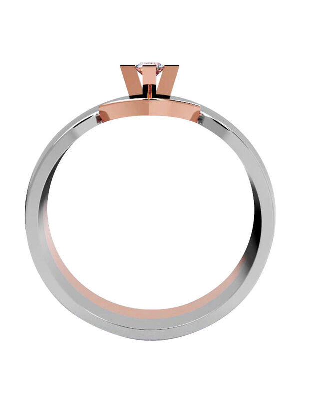 Anillo de Compromiso de 14K con Diamante de Lab... image number null