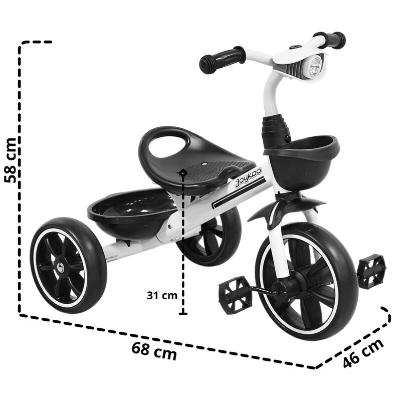 Triciclo Para Ni&ntilde;os Con Luz Y Sonido Ruedas Eva... image number null