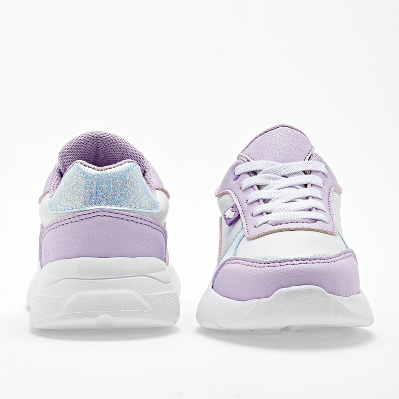 Ferrioni Tenis urbano para ni&ntilde;a lila blanco azu... image number null