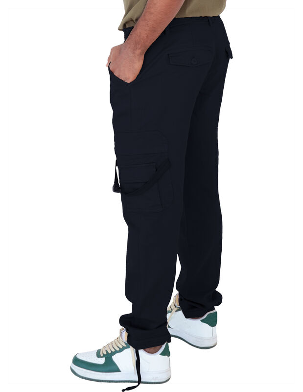 Pantalón Caballero Tipo Cargo Negro Roosevelt C... image number null