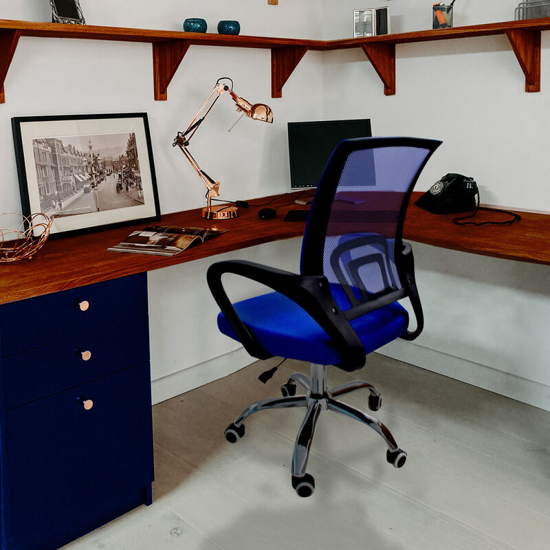 Silla de Escritorio Azul image number null