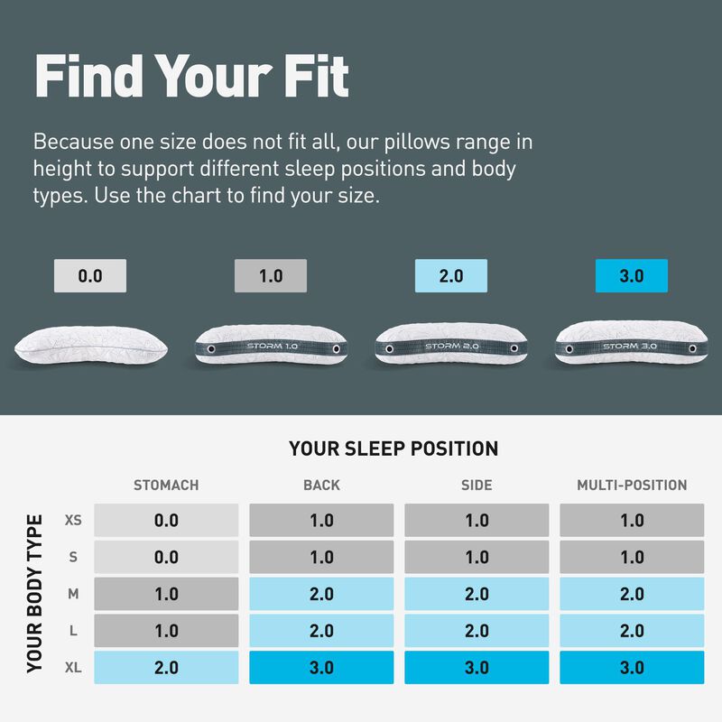 Almohada Bedgear Storm Cuddle Curve 2.0 Refrige... image number null