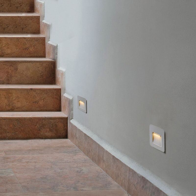 Lampara Empotrado En Muro Gris 2w Luz Suave Cál... image number null