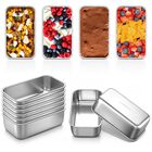 Moldes Para Pan P&P Chef 16x9 Cm, Juego De 12 Piezas, Acero Inoxidable