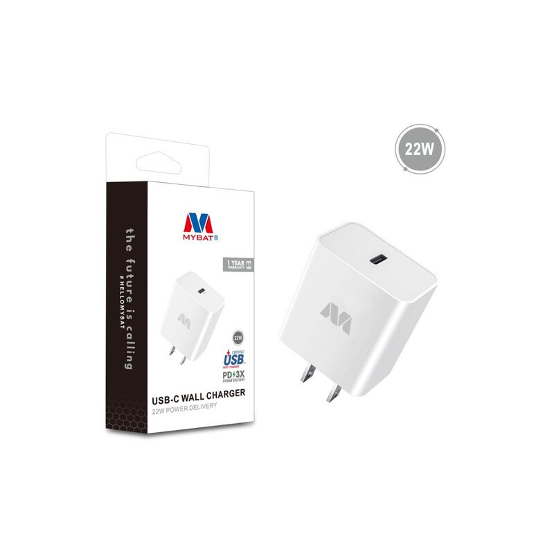 Cargador Ac Mybat Usb-c 22w Universal Blanco (s... image number null