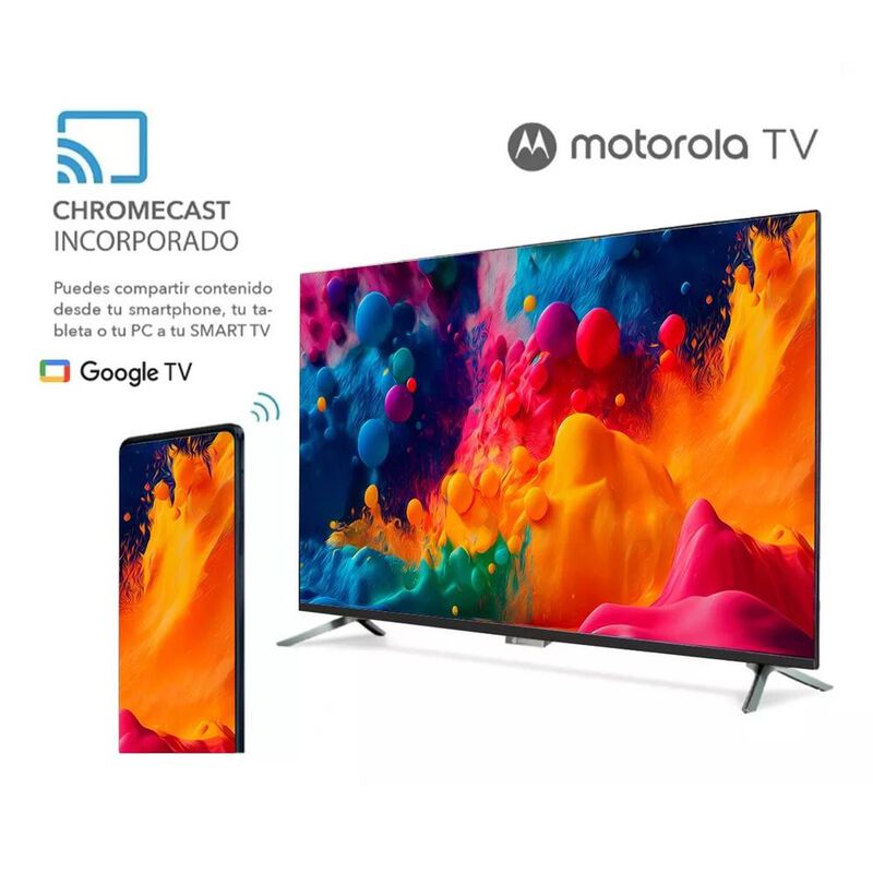 PANTALLA MOTOROLA MOT32HLE11 32 PUL SMART TV LE... image number null