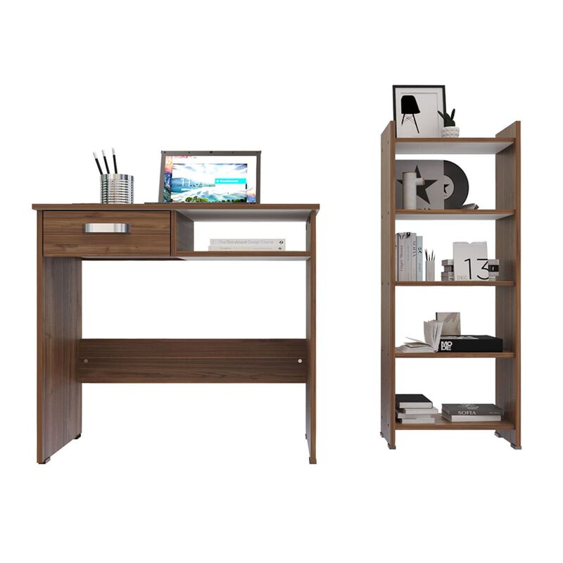 Biblioteca con Escritorio combinado Set 2 en 1 ... image number null