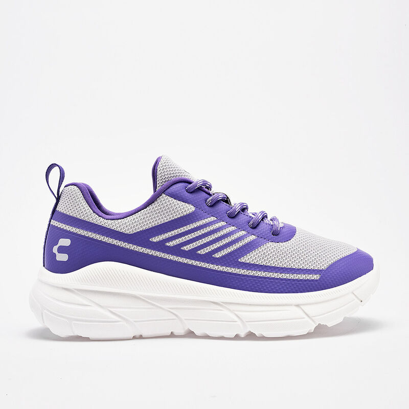 Charly tenis deportivo para mujer gris morado c... image number null