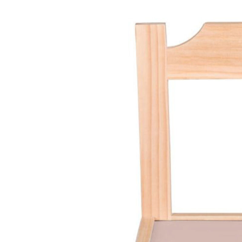 Duduk Silla de Madera Barnizada para Ni&ntilde;os Pequ... image number null