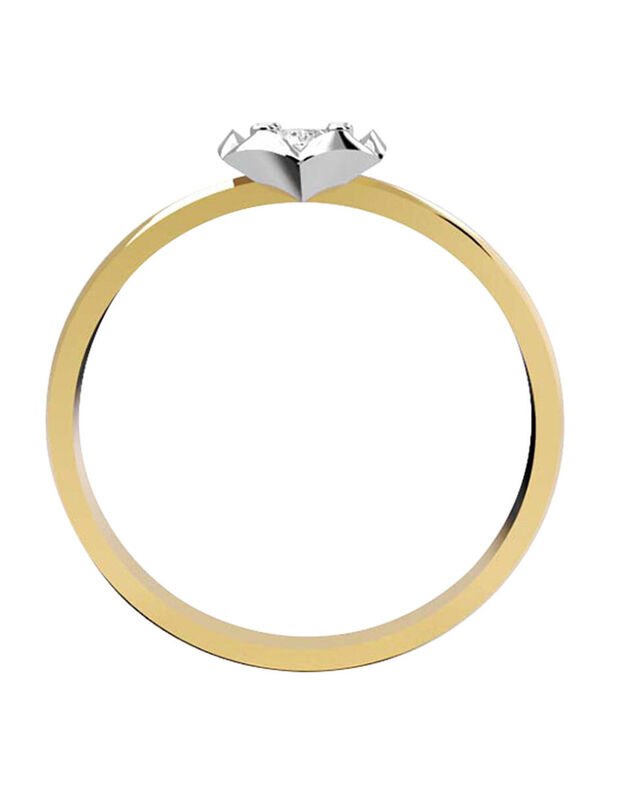 Anillo de Compromiso en Oro Amarillo de 10K con... image number null