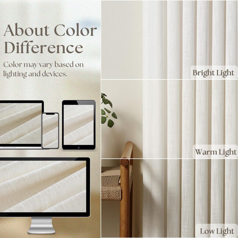 Cortinas Twodrapes De Lino Con Pliegues En Pinz... image number null