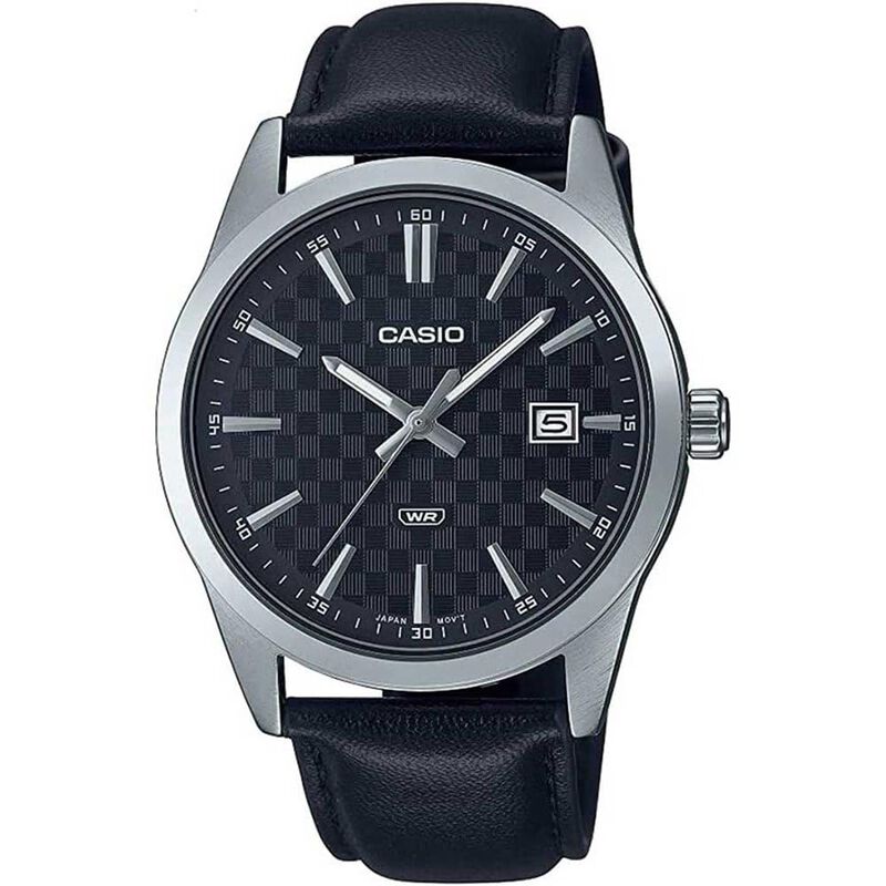 Reloj Casio Mtp-vd03l-1a, Piel Negra, 41 Mm, 3 ... image number null