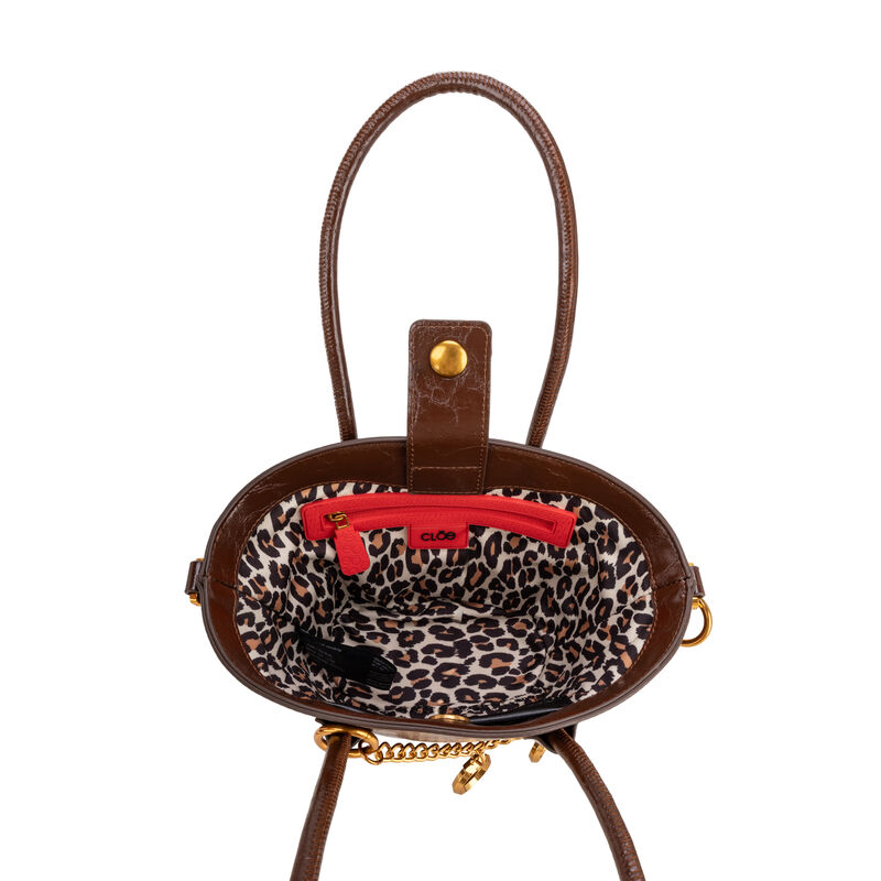 Bolsa Tote Chica Con Pouch Color Caf&eacute; image number null