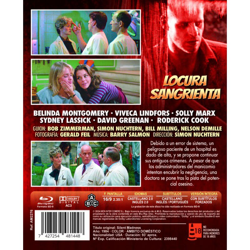 Locura Sangrienta [blu-ray] (1984) Locura Silen... image number null