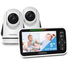 Monitor De V&iacute;deo Para Beb&eacute;s Hellobaby Con 2 C&aacute;maras Y Pantalla De 5 Pulgadas