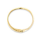 Pulsera De Jaguar De Oro Amarillo 14K Con Zirconias Blancas Y Verdes (18Cm Aprox)