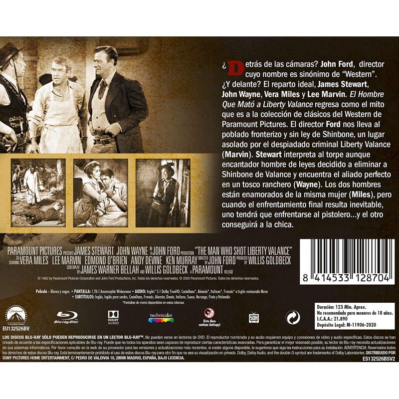 El Hombre Que Mato A Liberty Balance -&nbsp; (bd) [b... image number null