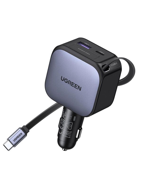 Cargador De Coche Ugreen De 90 W Retr&aacute;ctil De C... image number null