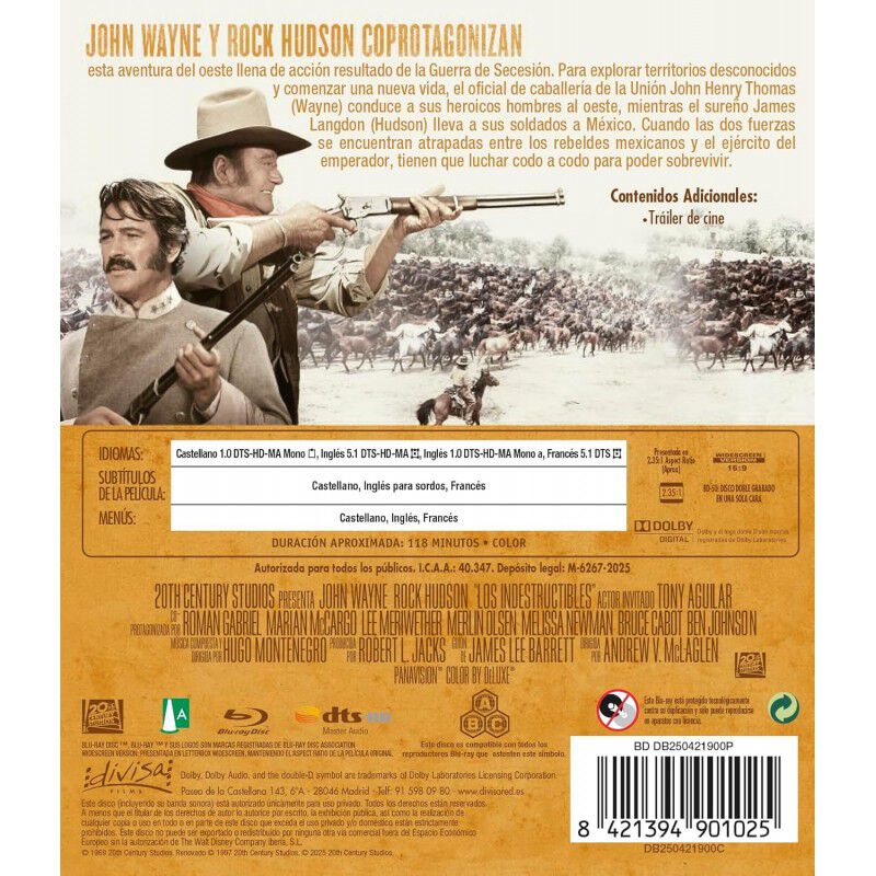 Los Indestructibles [Blu-ray] (1969) The Undefe... image number null